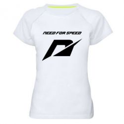 Женская футболка для спорта Need For Speed Logo - PrintSalon
