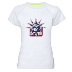Женская футболка для спорта New York Rangers - PrintSalon