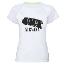 Жіноча футболка для спорту Nirvana Smile - PrintSalon