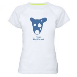 Женская футболка для спорта Not Found - PrintSalon