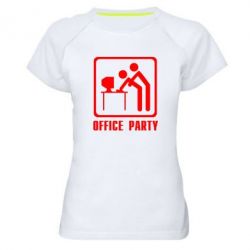 Женская футболка для спорта Office Party - PrintSalon