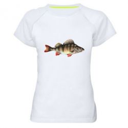 Женская футболка для спорта Окунь - PrintSalon