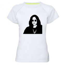 Женская футболка для спорта Ozzy Osbourne face - PrintSalon