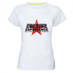 Женская футболка для спорта Pablo Escobar - PrintSalon