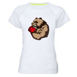 Женская футболка для спорта Panda Boxing - PrintSalon