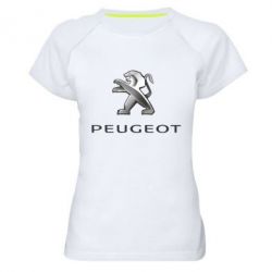 Женская футболка для спорта Пежо - PrintSalon