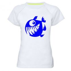 Женская футболка для спорта Пиранья - PrintSalon