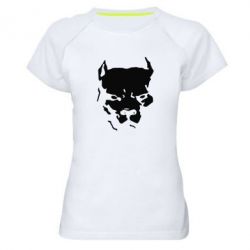 Женская футболка для спорта Питбуль - PrintSalon