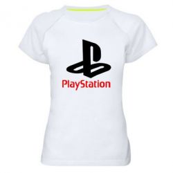 Женская футболка для спорта PlayStation - PrintSalon