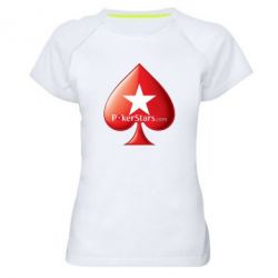 Женская футболка для спорта Poker Stars Game - PrintSalon