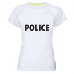 Женская футболка для спорта POLICE - PrintSalon