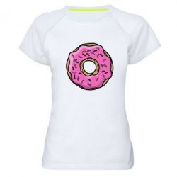 Женская футболка для спорта Пончик Гомера - PrintSalon