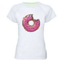 Женская футболка для спорта Пончик - PrintSalon