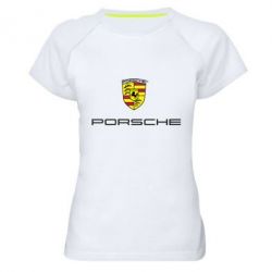 Женская футболка для спорта Porsche - PrintSalon