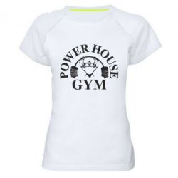 Жіноча футболка для спорту Power House Gym - PrintSalon