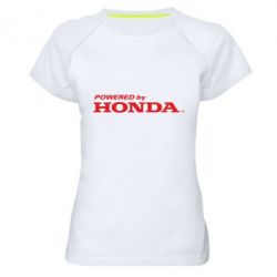 Женская футболка для спорта Powered by HONDA - PrintSalon