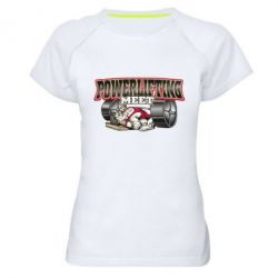 Женская футболка для спорта Powerlifting Meet - PrintSalon