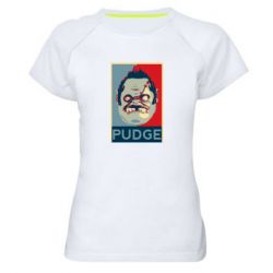 Женская футболка для спорта Pudge aka Obey - PrintSalon