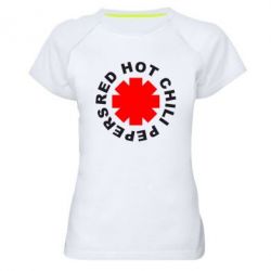 Женская футболка для спорта red hot chili peppers - PrintSalon