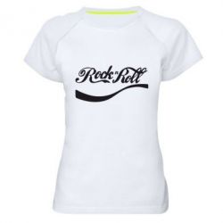 Жіноча футболка для спорту Rock & Roll - PrintSalon
