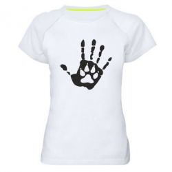 Жіноча футболка для спорту Рука вовка - PrintSalon
