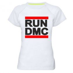 Женская футболка для спорта RUN DMC - PrintSalon