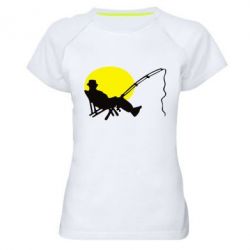 Женская футболка для спорта Рыбак - PrintSalon