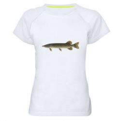 Жіноча футболка для спорту Щука - PrintSalon