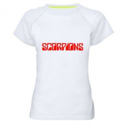 Женская футболка для спорта Scorpions - PrintSalon
