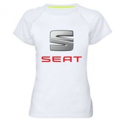 Женская футболка для спорта Сеат - PrintSalon