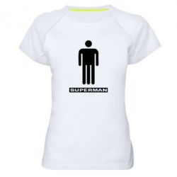 Женская футболка для спорта Sex superman - PrintSalon