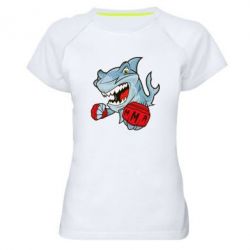 Жіноча футболка для спорту Shark MMA - PrintSalon