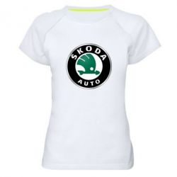 Женская футболка для спорта Skoda Auto - PrintSalon