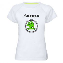 Женская футболка для спорта Skoda Bird - PrintSalon
