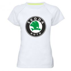 Женская футболка для спорта Skoda Small - PrintSalon