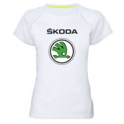 Женская футболка для спорта Skoda - PrintSalon