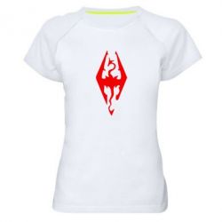 Женская футболка для спорта Skyrim - PrintSalon