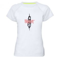 Женская футболка для спорта Slipknot Music - PrintSalon