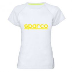Женская футболка для спорта Sparco - PrintSalon