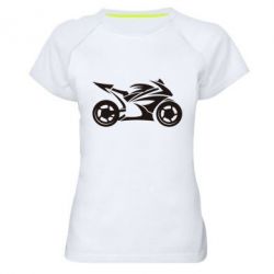 Женская футболка для спорта Спортивный байк - PrintSalon