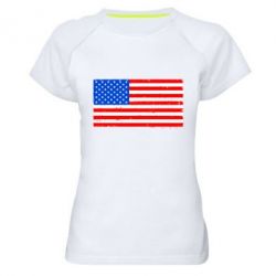 Женская футболка для спорта США - PrintSalon