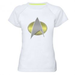 Женская футболка для спорта Star Trek Gold Logo - PrintSalon