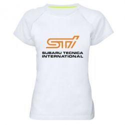 Женская футболка для спорта STI - PrintSalon