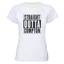 Жіноча футболка для спорту Straight outta compton
