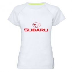 Женская футболка для спорта Subaru - PrintSalon