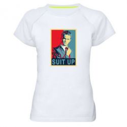 Женская футболка для спорта Suit up!