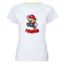 Женская футболка для спорта Супер Марио - PrintSalon
