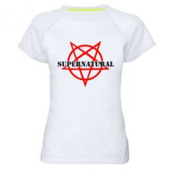 Женская футболка для спорта Supernatural - PrintSalon