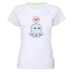 Женская футболка для спорта Sweet Octopus - PrintSalon