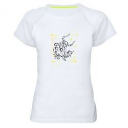 Женская футболка для спорта Телец - PrintSalon